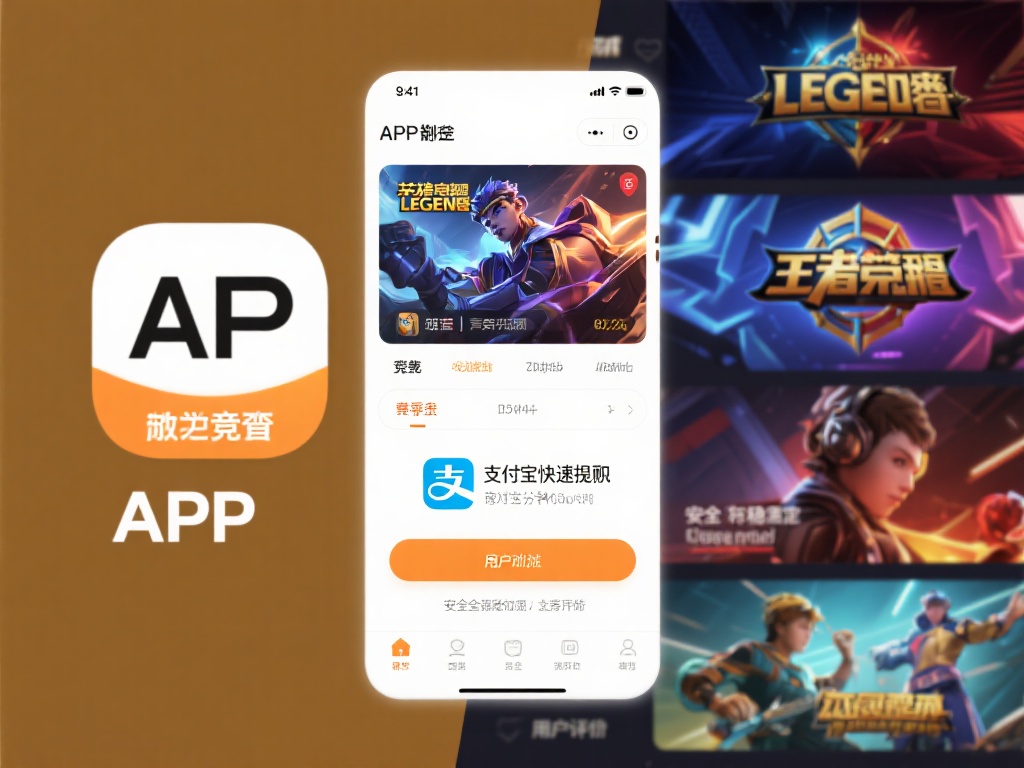 应用A：这款APP覆盖了多个热门电竞项目，如《英雄