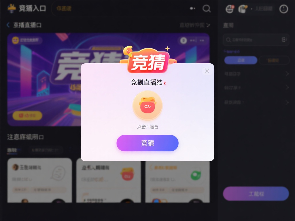 企鹅电竞竞猜功能如何开启?详细操作步骤完整指南 找到竞猜入口:进入直播间后,注意屏幕下方或右侧的工