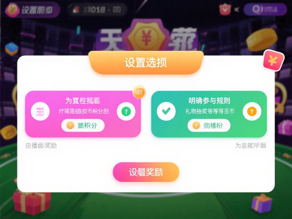 设置选项与奖励：为竞猜设置至少两个选项，并明确参与